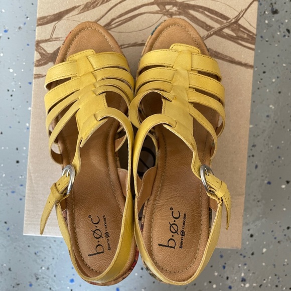 boc yellow sandals